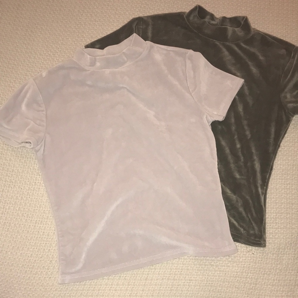 Velvet High Neck Shirt Bundle